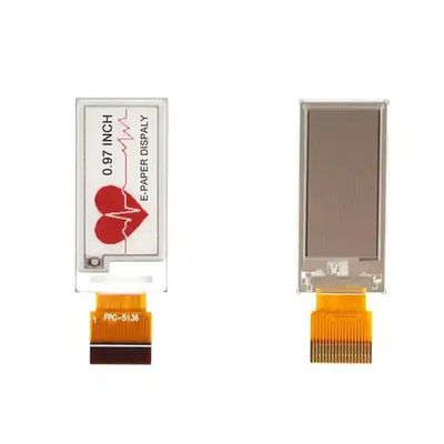 OEM Electronic Paper Display 0.97 Inch Color Epaper Display 88x184 SPI Interface